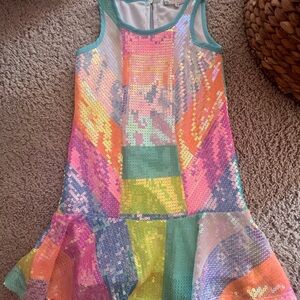 Truly Me Multicolor Sequin Dress